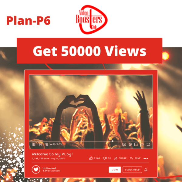 YouTube Video Promotion P6 for 50000 views